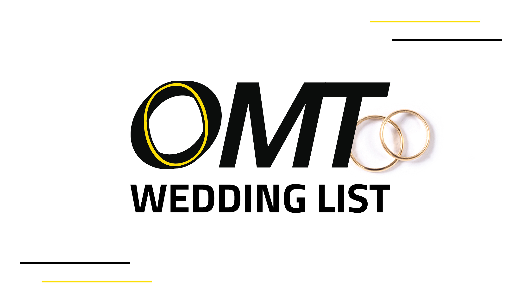 Your Wedding List now at OMT!